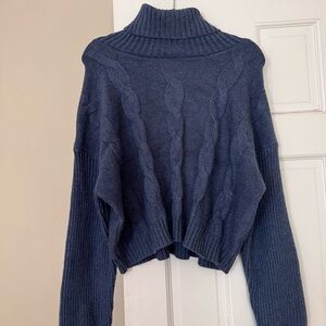 American Threads Indigo Turtle Neck.